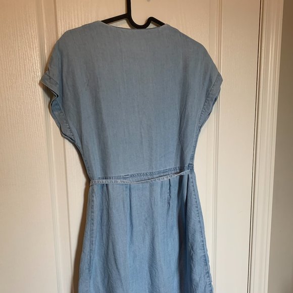 Asos Denim Wrap Dress - Picture 2 of 3